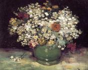 花盆里的百日菊 - 文森特·威廉·梵高